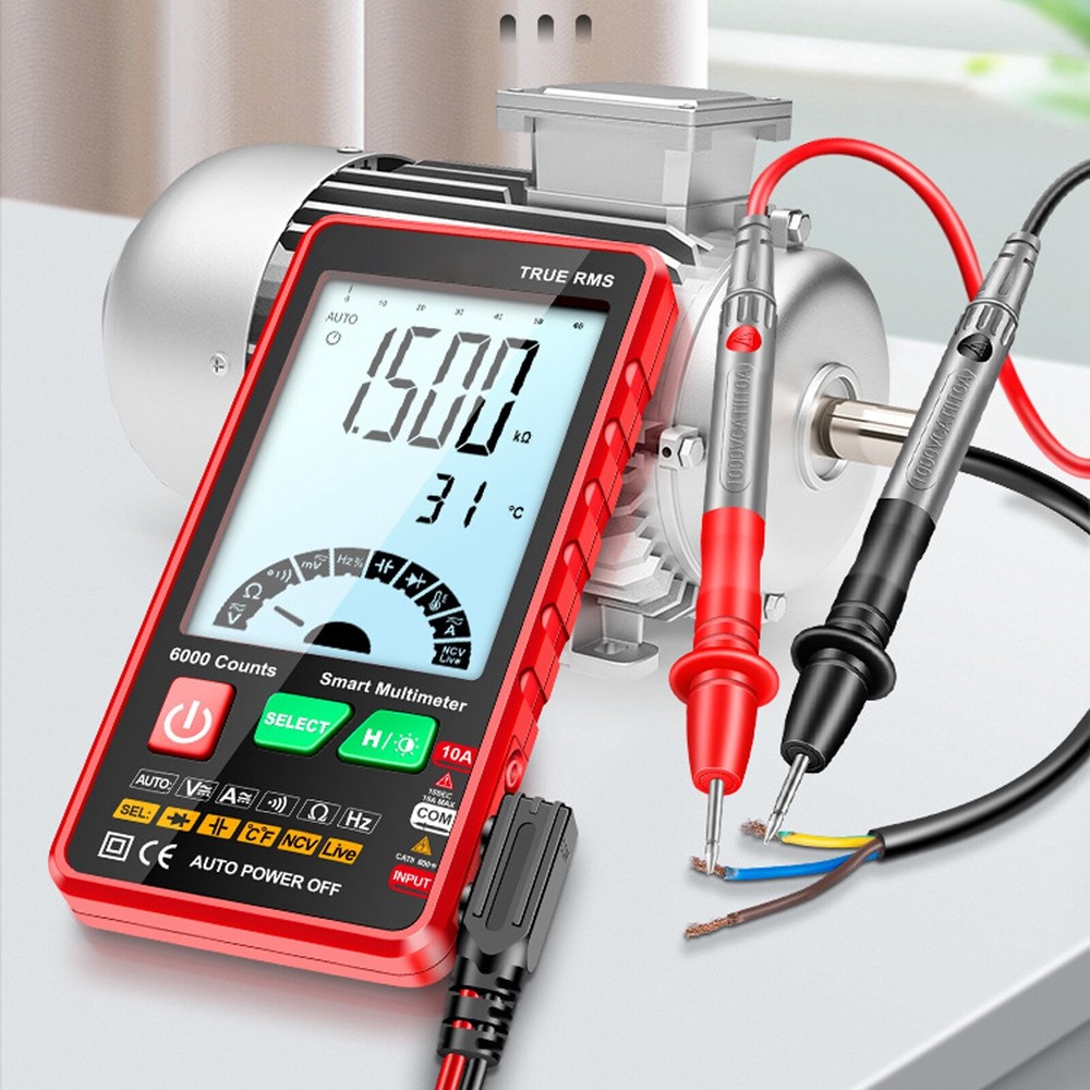 Digital Multimeter AC/DC Voltmeter Resistance Capacitance Temp Hz Meter Tester