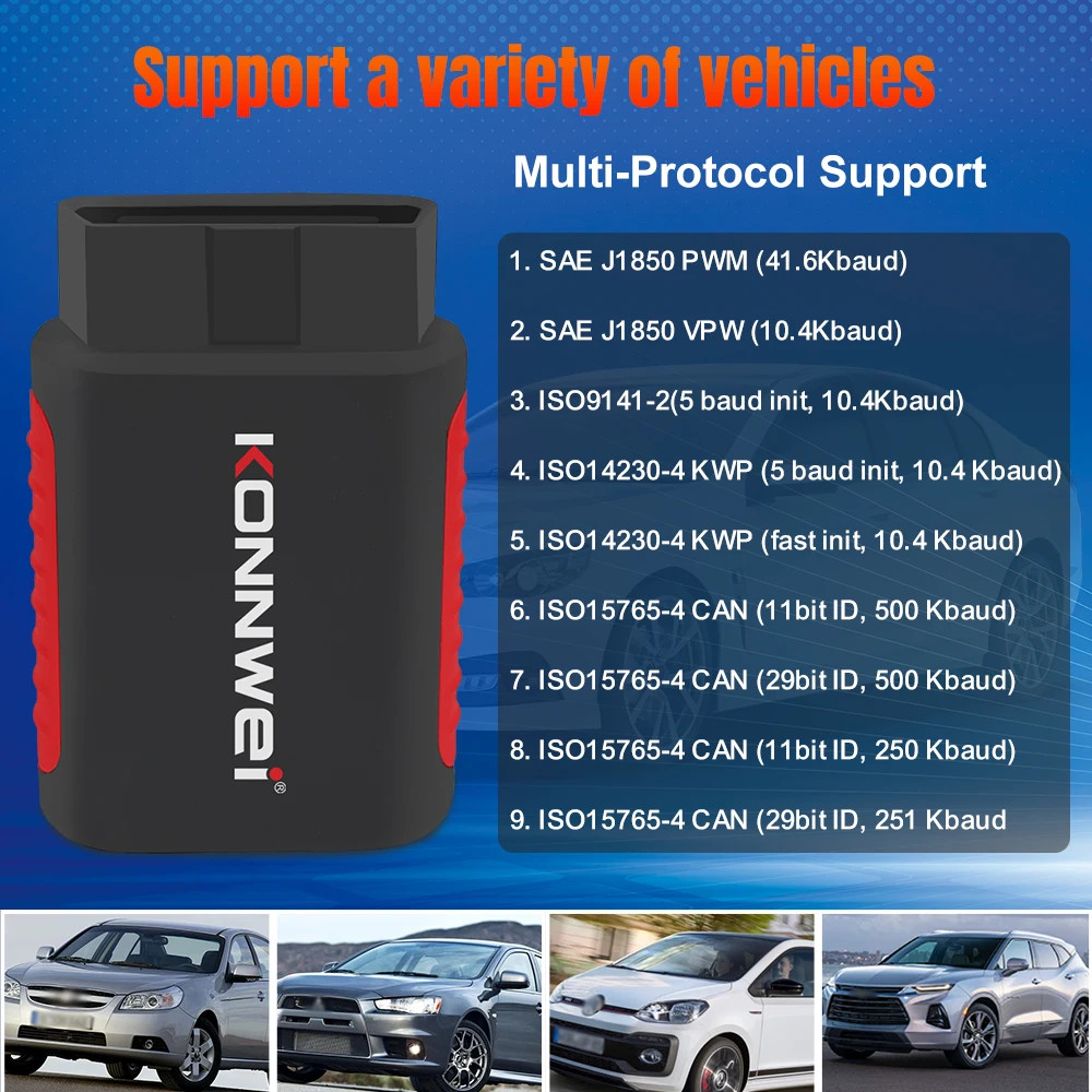 Transform Car Maintenance with KONNWEI KDIAG Bluetooth OBD2 Scanner