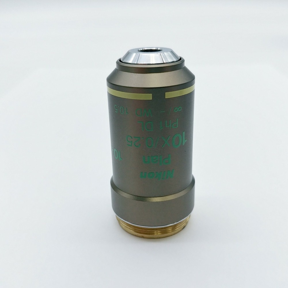 Nikon Microscope Objective Plan 10x Ph1 Phase Contrast for Eclipse Series