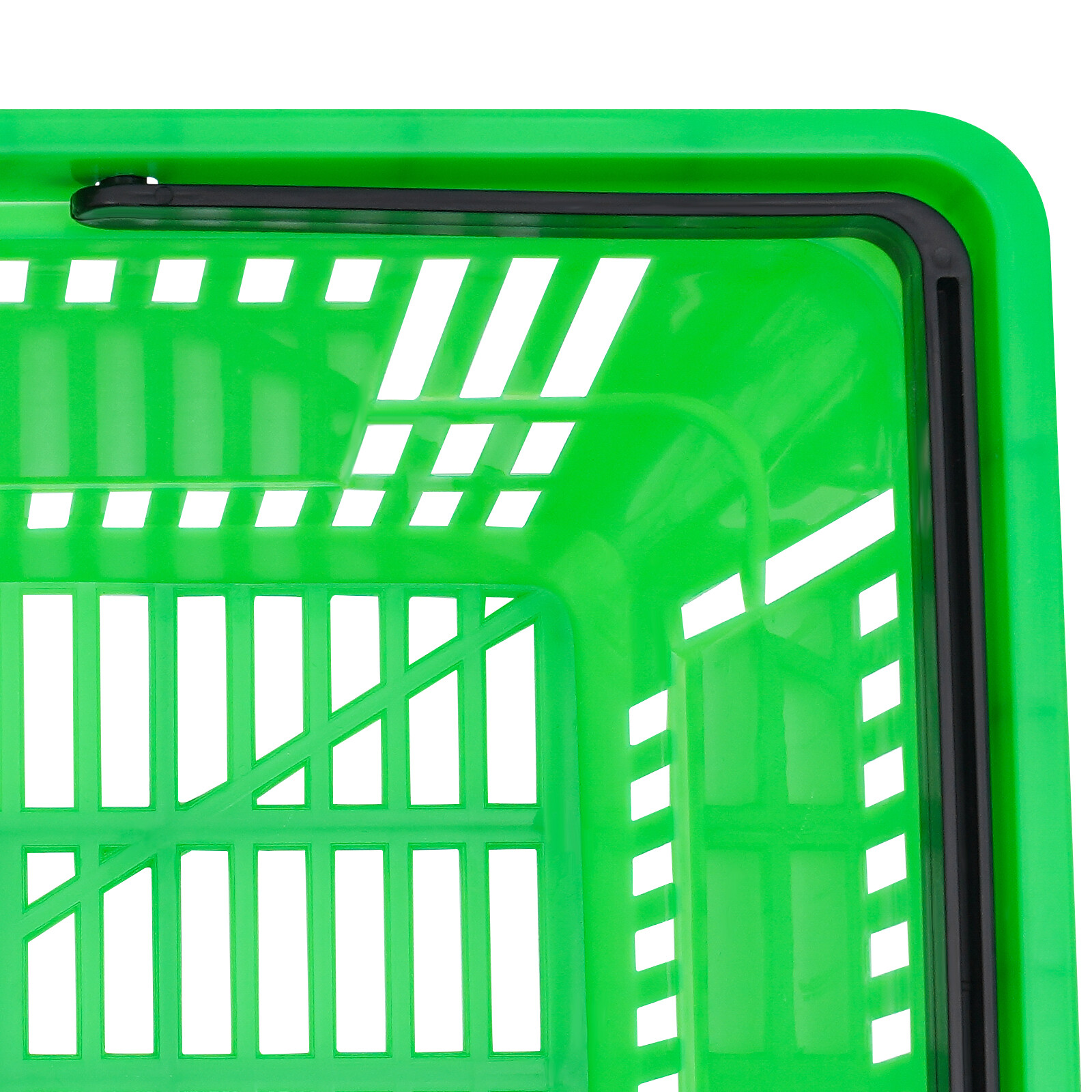 12PCS 28L Mesh Shopping Baskets with Handles Plastic Shopping Basket Portable
