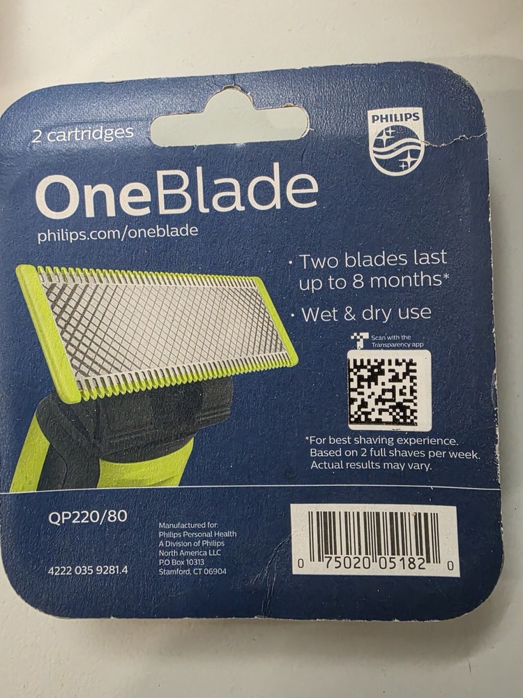 Philips Norelco QP210/80 Replacement Blade 2 PACK NEW