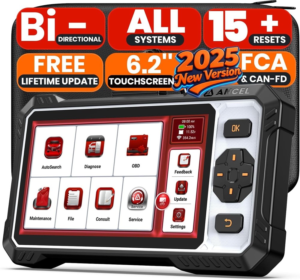 ANCEL FX6100 Bidirectional Scan Tool OBD2 Scanner Car Diagnostic ABS DPF Reset