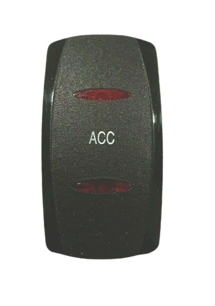 Carling Dual Red Lighted "ACC"  Rocker Switch Cover