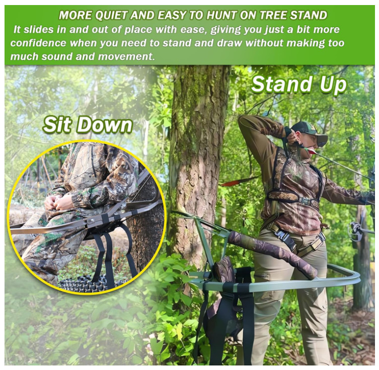 Tree Stand Seat Replacement for Hunting Lightweight Mesh Seat