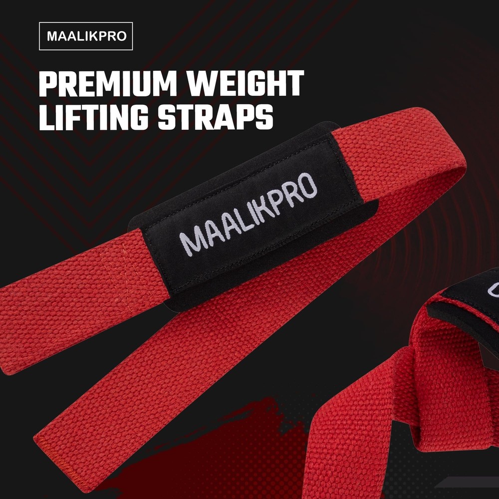 Weight Lifting Straps | Wrist Lifting Strap Red