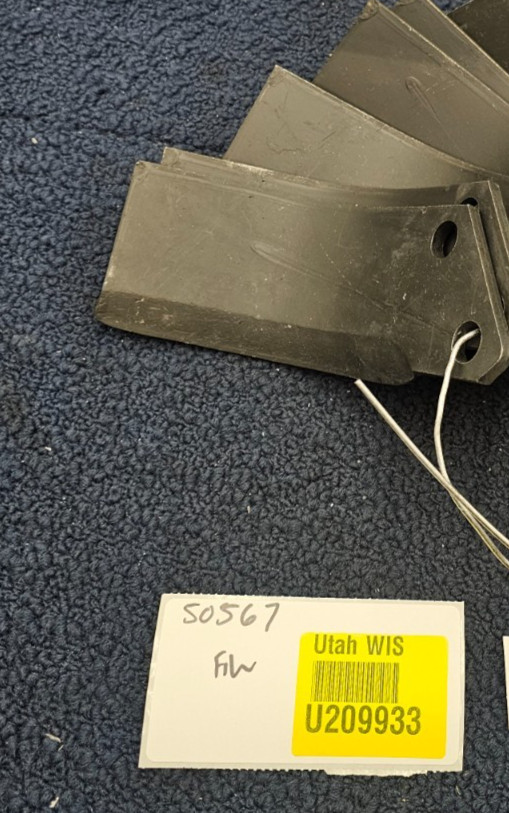 (QTY 10) Comeb R 22 Blade Black Attachment for Skid Steer Rotary Tiller