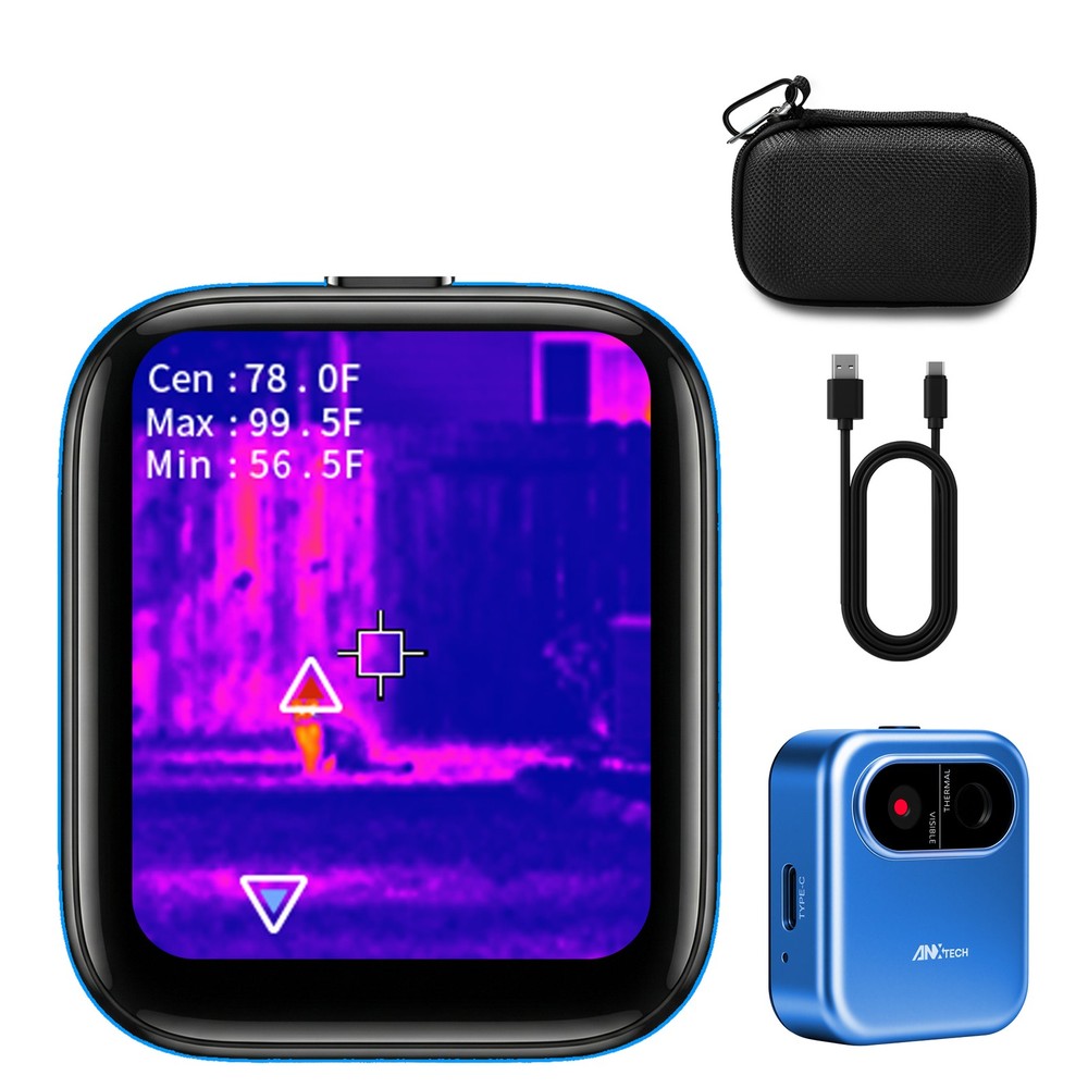 ANXTECH 80*60 Resolution Infrared Thermal Imaging Camera Mini Blue Camera