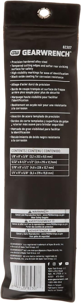 4 Piece Long Taper Punch Set, 82307