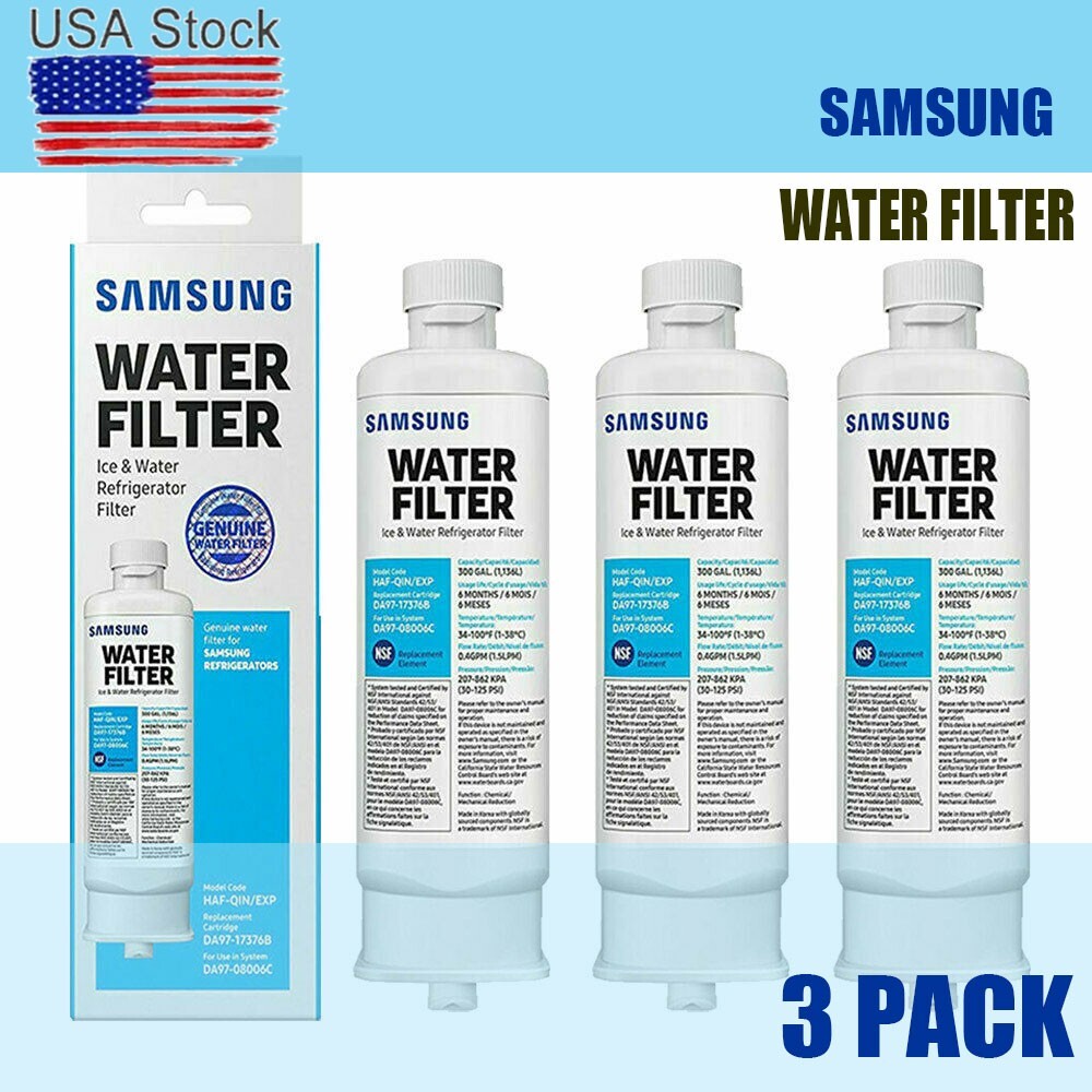 (3 Pack) (DA97-17376B) HAF-QIN/EXP Replacement Water Filter