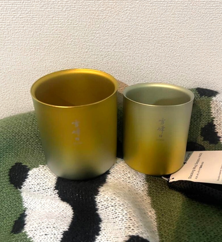 New Snow Peak Nagoya Limited Titanium Mug Set H300 H450 Japan Exclusive Rare