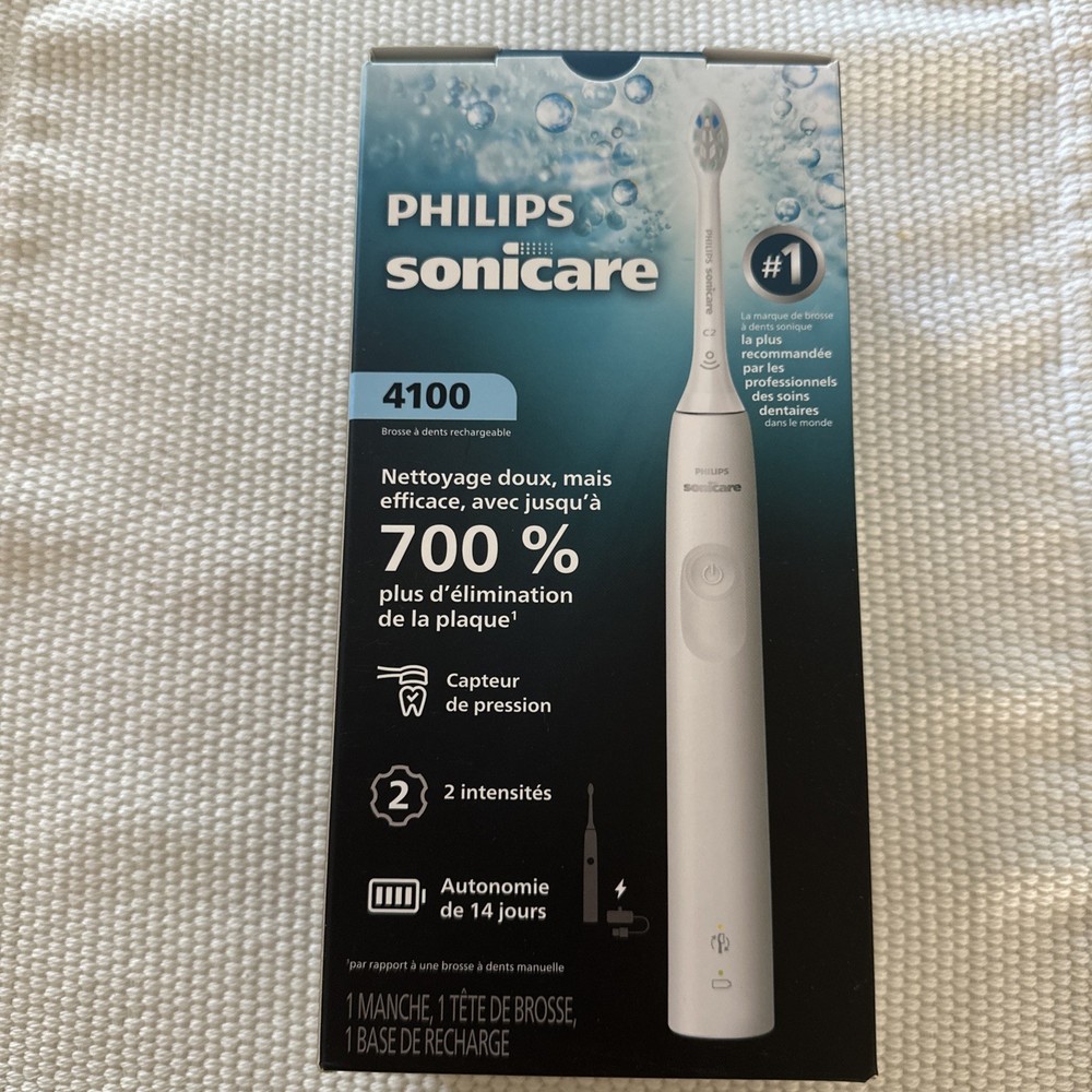🔥 Rechargeable Philip Sonicare 4100 Toothbrush - Optimal Plaque Control C2 Head