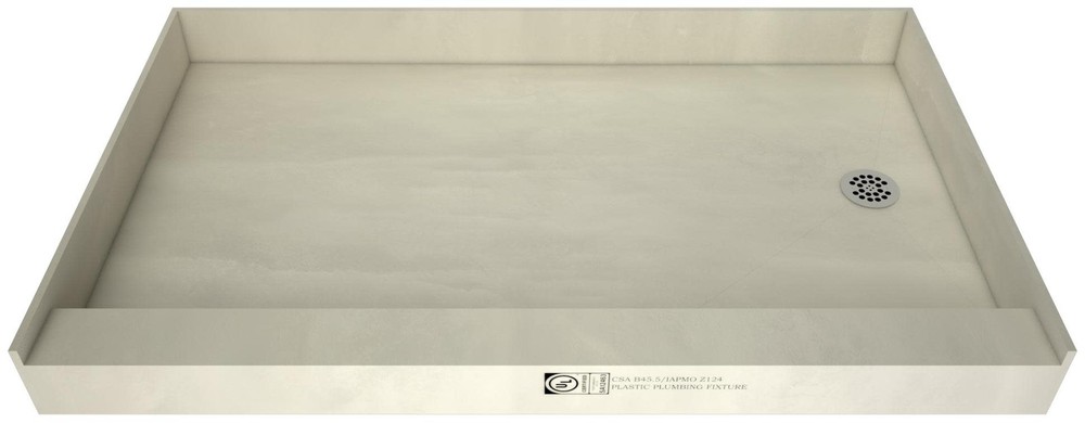 Tile Redi P3660RPVC Redi Base 60" x 36" Rectangular Shower Base - Chrome