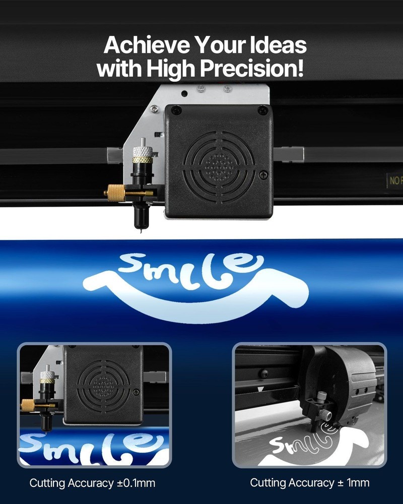 34Inch Vinyl Cutter Machine with LCD Display Signmaster Software Tools Bundle