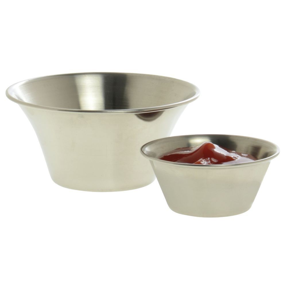 HUBERT Condiment Cup 2 oz Flared Stainless Steel