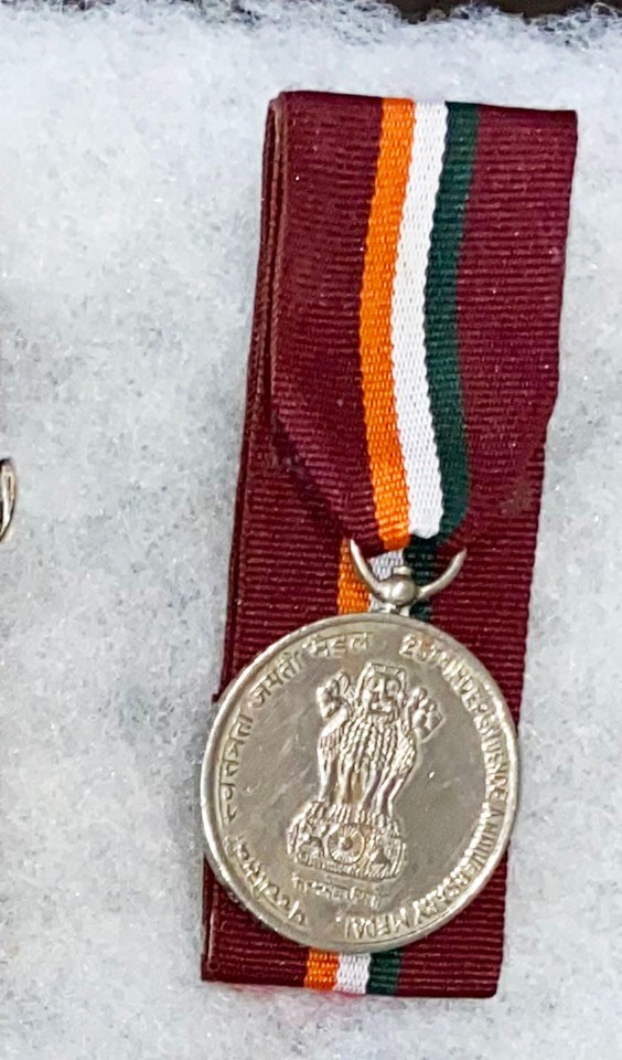 Indian 25th Anniversary Medal