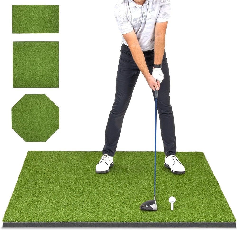 Versatile Golf Training Mat - Foldable, Non-Slip, Ideal for Simulators, 5' x 4'
