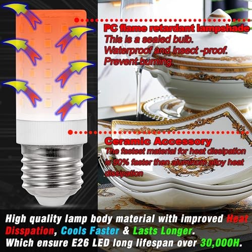 12 Volt 24V Low Voltage E26 Medium Screw 10W - Corn Bulb 6000k Daylight White