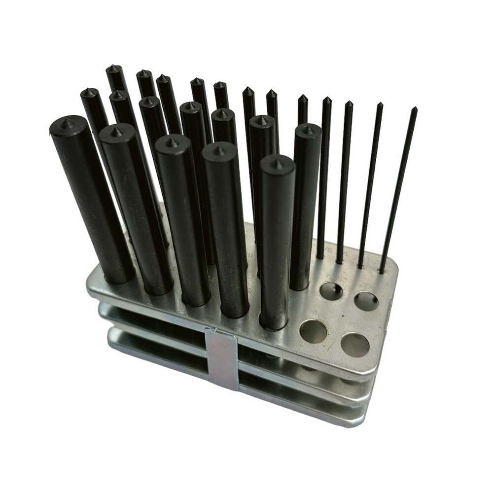 28 Pcs. 3/32 - 1/2'' Transfer Punch By 64th Set Punches Machinist Thread Tool