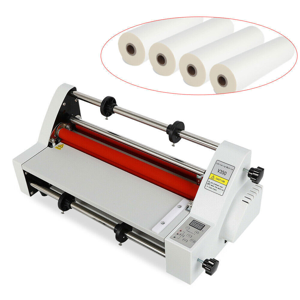 Hot Cold Roll Laminator Single + Dual Sided Digital Display Laminating Machine