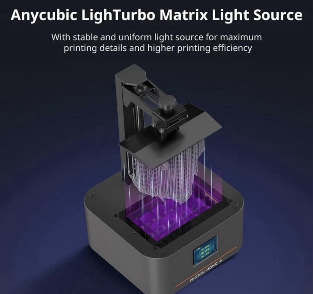Anycubic 10k Resin 3D Printer, Photon Mono 4
