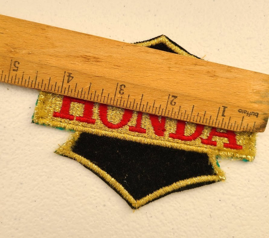 Honda Motorcycle Patch 1970s vintage