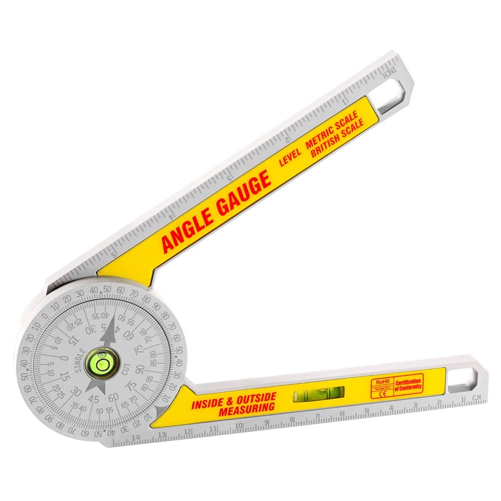 Miter Saw Protractor Angle Ruler, 360 Degree Measure Tool ,Angle Finder...