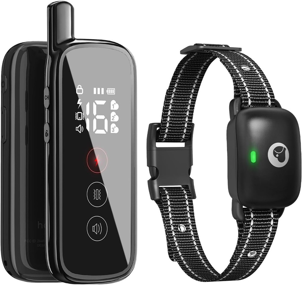 Dog Shock Collar, Dog Training Collar with Remote for Small Medium Large Dogs, E