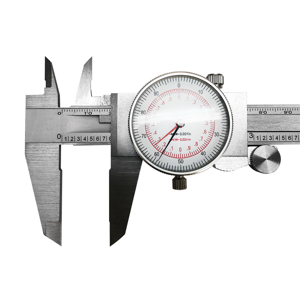 Dial Hand Tools Caliper 6'' / 150MM Dual Reading Shockproof Scale Metric