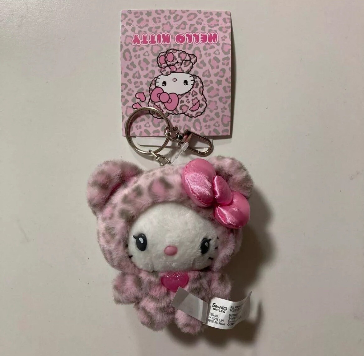 Sanrio Licensed Hello Kitty Gal Pal Mascot Keychain Leopard Print-US SELLER