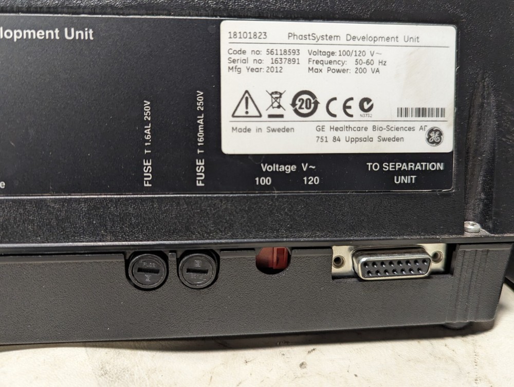 GE PhastSystem Separation and Control Unit 56118591, Development Unit 56118593