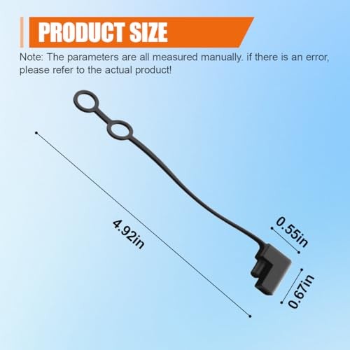 2 Pin Plug Replacement Weather Cap, Waterproof & Dust-Proof SAE Cable 15PCS
