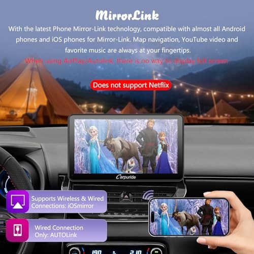 W701 Pro with Wireless Bluetooth Transmission Portable Carplay & Android Auto