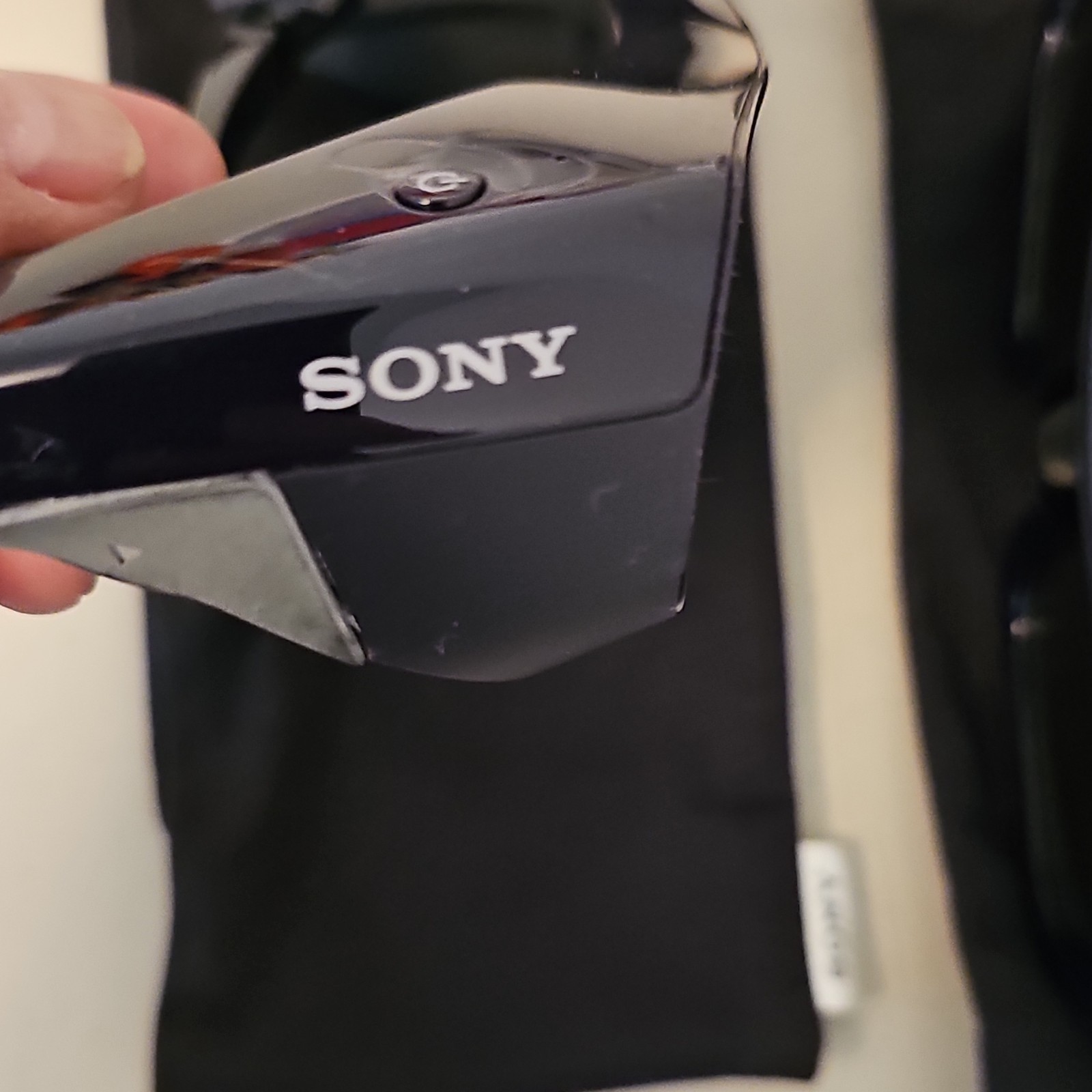 Sony 3D TV Glasses Black Set of 2 for 3D TV with Protective Soft Cases