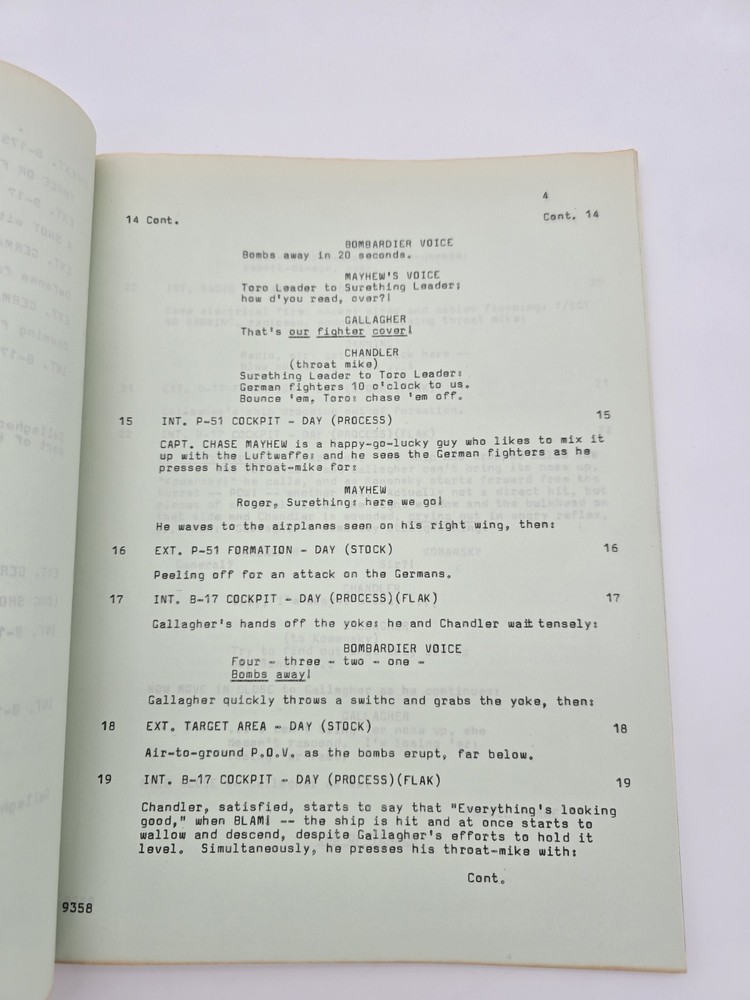 12 O'CLOCK HIGH / William D. Gordon 1966 TV Series Script, "Graveyard"