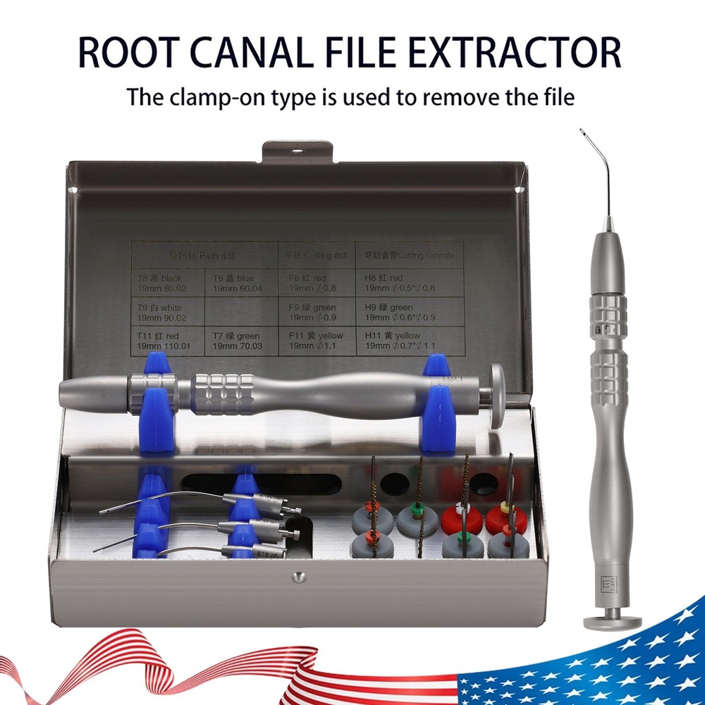 Dental Broken File Extractor Endodontic File Removal System Kits Endo Root Canal