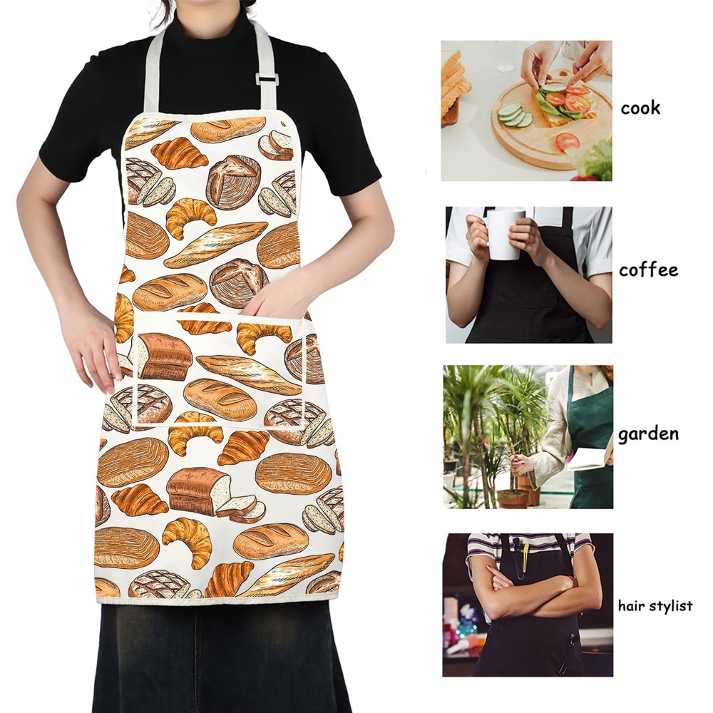 Bread Baking Apron Sourdough Baker Kitchen Gift for Bread Lovers Chef Bakery