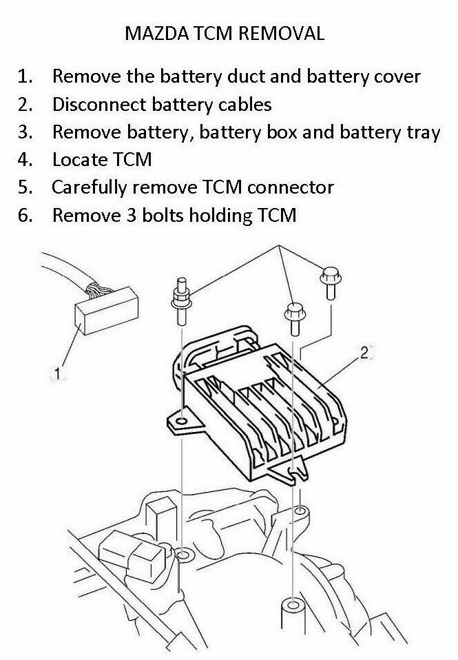 Plug-N-Play 2006 MAZDA 3 2.3L AT Transmission Module TCM Reprogrammed Tested