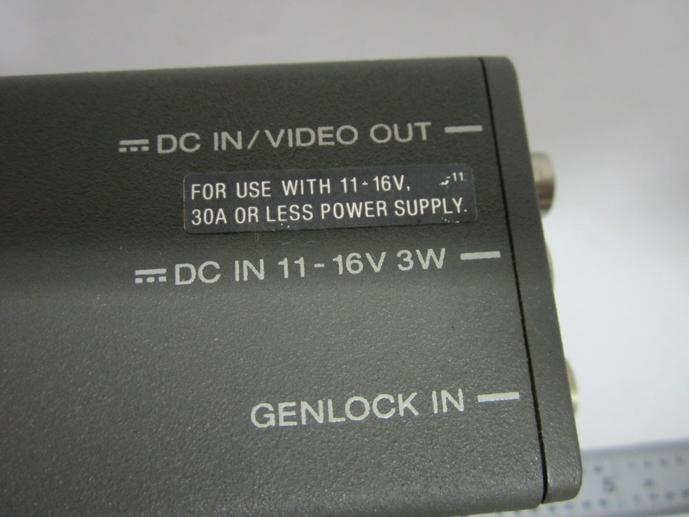 MICROSCOPE INSPECTION VIDEO CAMERA CCD SONY SSC-D5 OPTICS AS IS BIN#N5-01