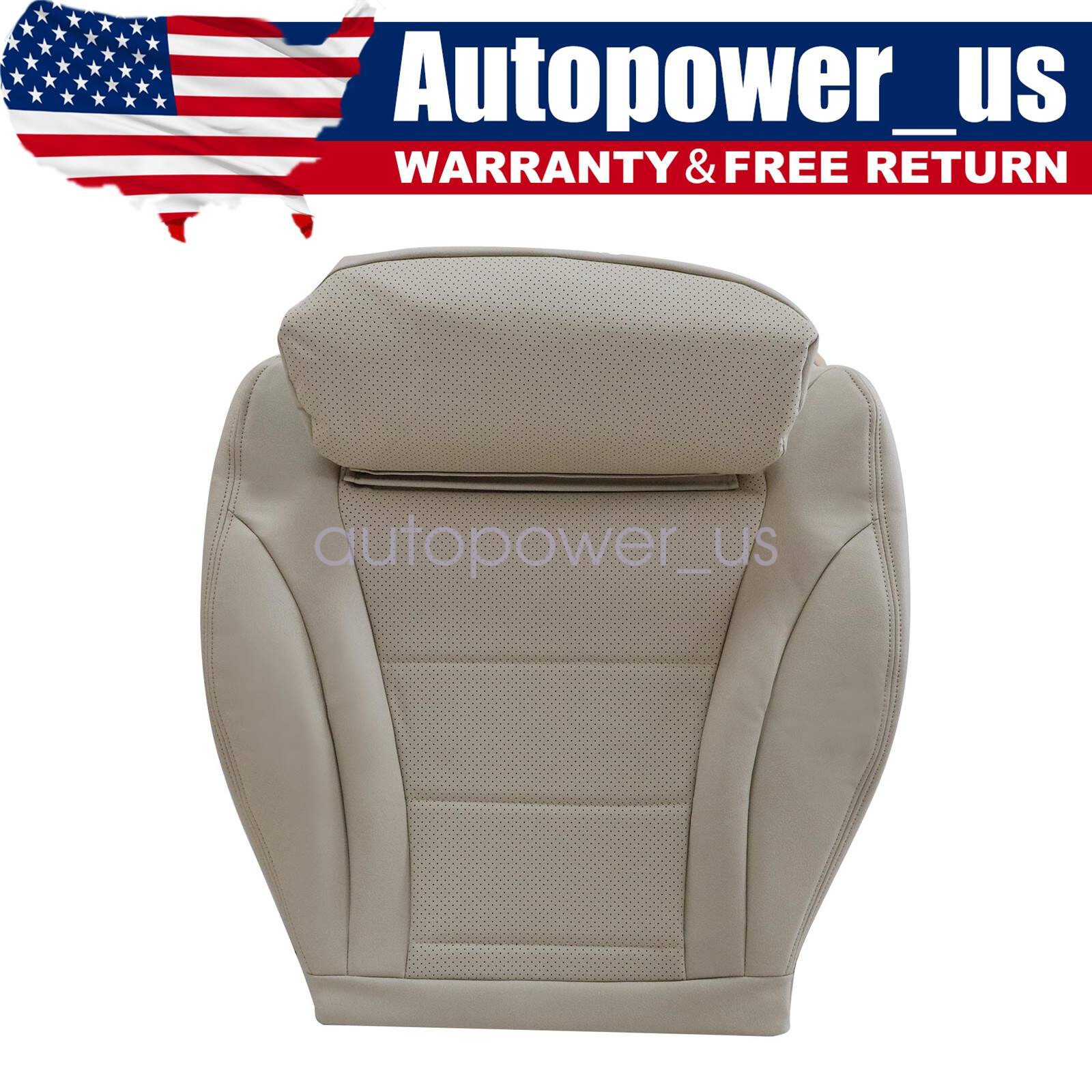 For 2015-2021 Mercedes Benz C300 Driver Bottom Leather Seat Cover Tan