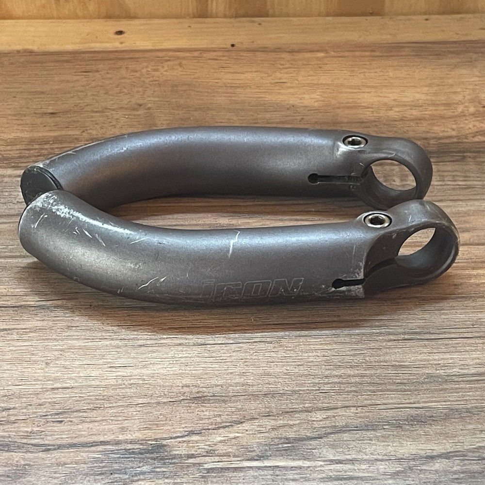 Icon Trek Gray Anodized Bar Ends Oversized Short Bend