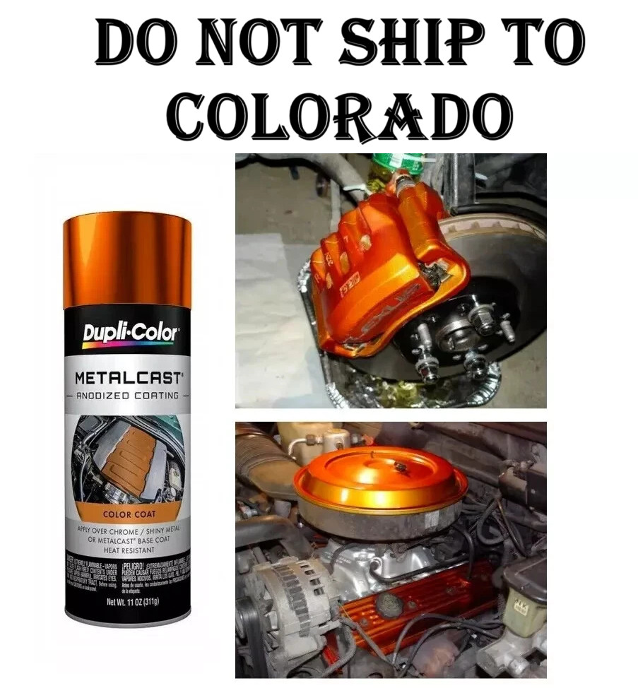 Orange Anodized Coating Brake Engine Custom Caliper Paint High Temp Coat Spray