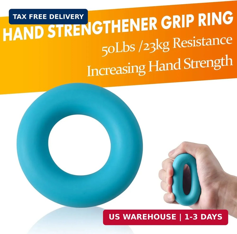 Grip Strength Trainer 7 Pack Adjustable, Finger Stretcher Resistance Extensor Ba