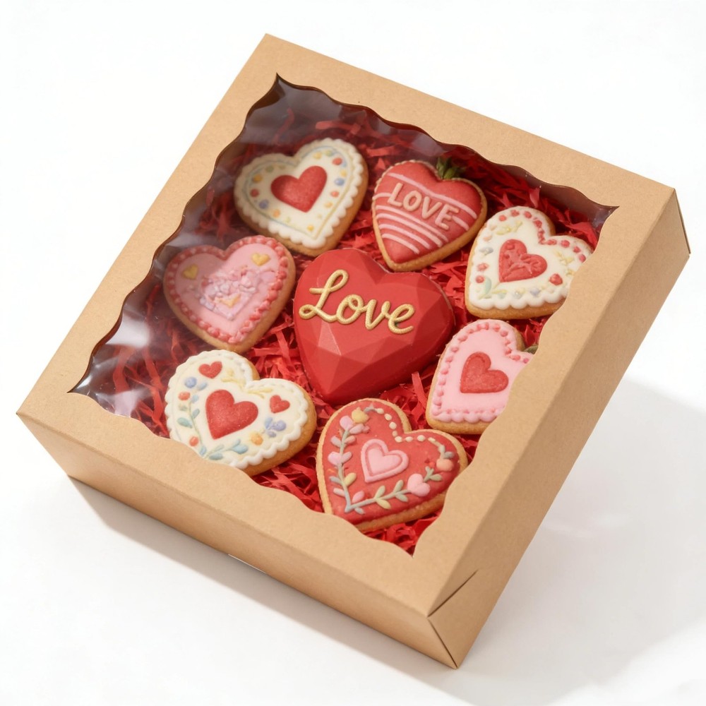 20 Pack Pie Boxes 10x10x2.5 Inch Bakery Boxes with Window Cookie Box Chocolat...