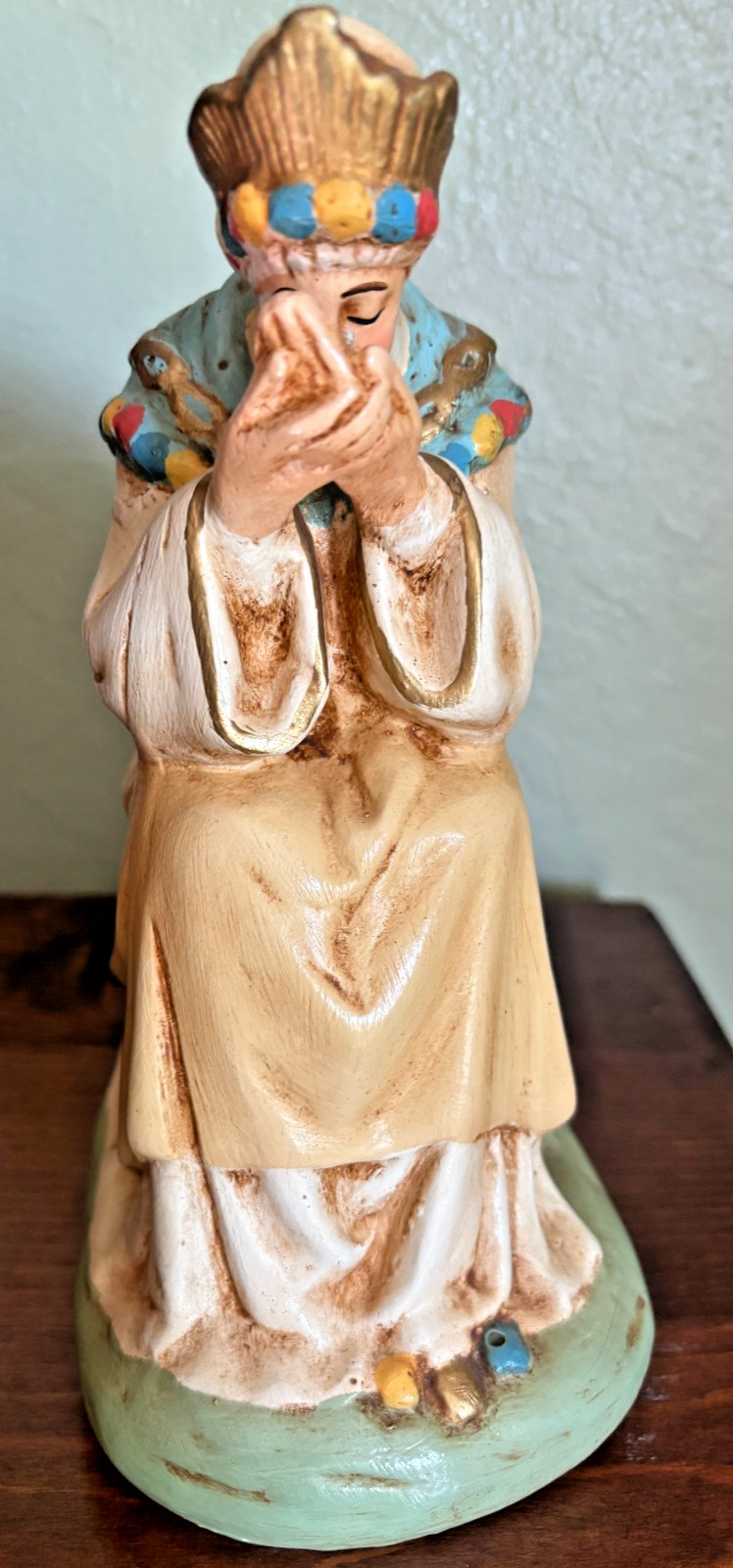 Our Lady of La Salette vintage statue used religious decor