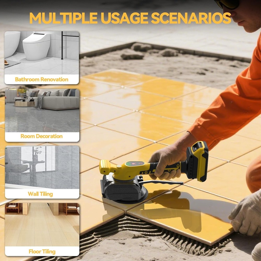 Tile Vibration Tool for Dewalt 20V Battery, Cordless Tile Leveling Machine