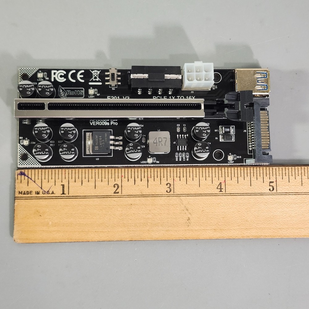 Mailiya V009s Pro PCIe Riser GPU Riser Card for Crypto Mining ETH 6-Pack
