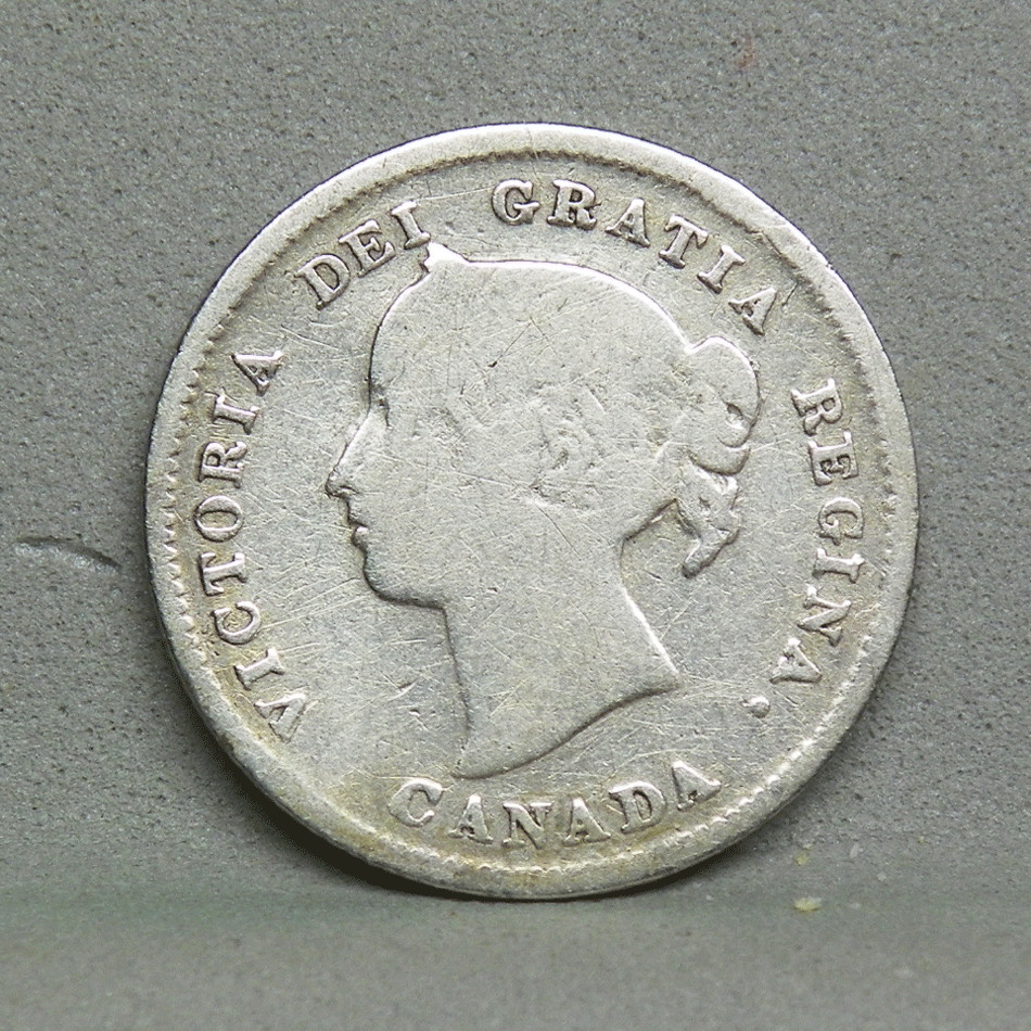 1889 CANADA 5 CENTS, Good+ (C5-12)