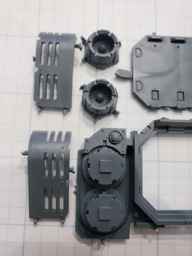 Warhammer 40k Space Marine Bits Repulsor Rear Hull Hatch Housing Engines Set