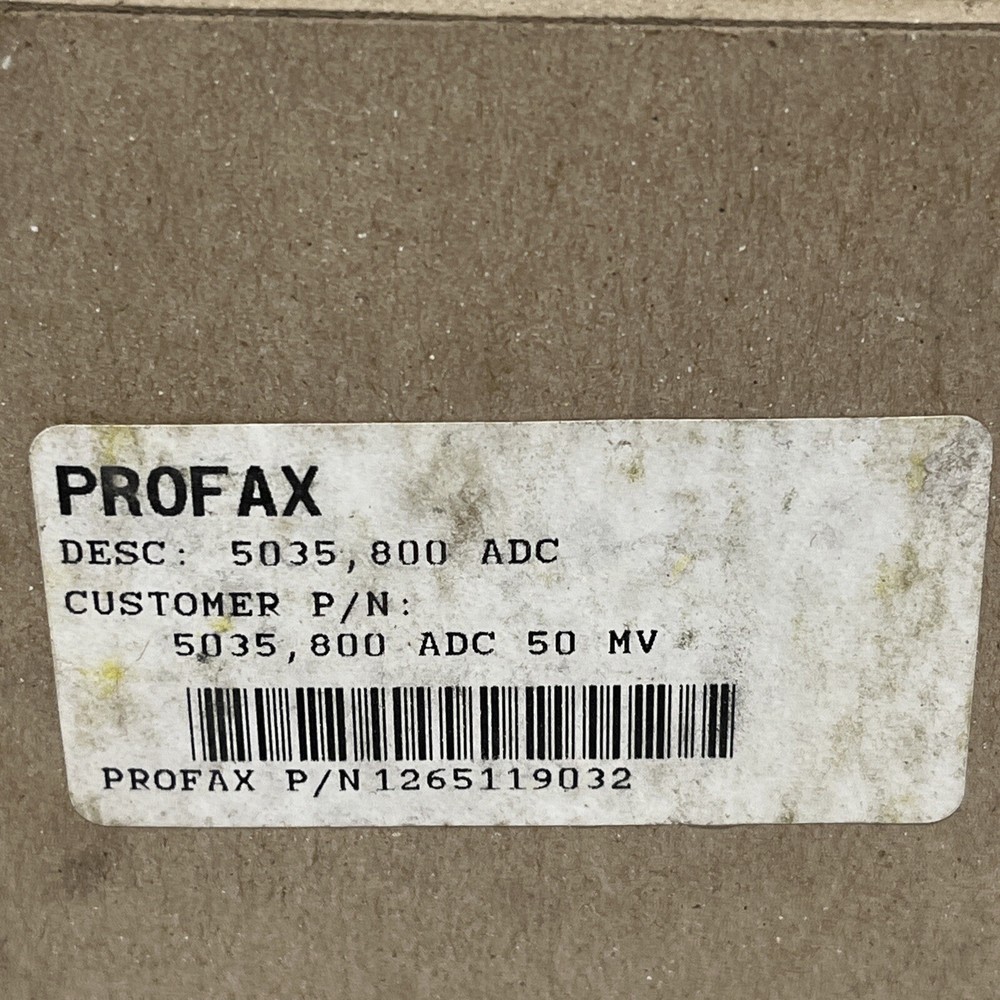 PROFAX PANEL METER 0-800 AMP DC