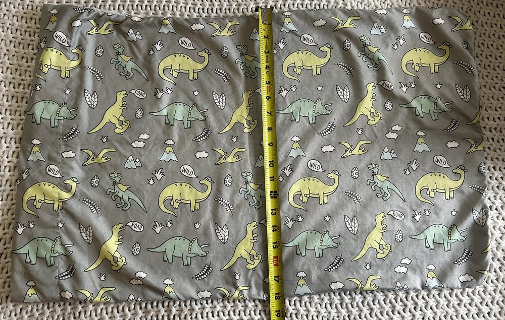 Glow in the Dark Plush Dinosaur Pillowcase